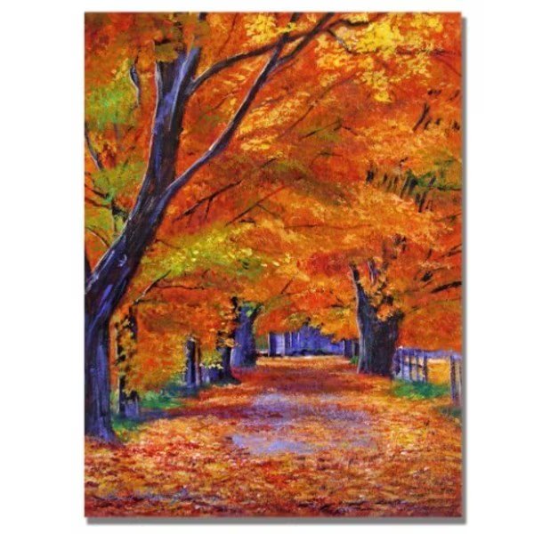 David Lloyd Glover 'Leafy Lane' Canvas Art, 35x47, Trademark Fine Art, Mfr#: DLG0178-C3547GG